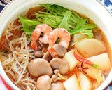 あさりだし鍋の〆は辛くてうまい麻辣火鍋風作り方8写真