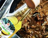 豚もつキノコカレー作り方24写真