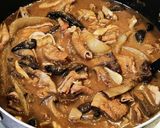 豚もつキノコカレー作り方25写真