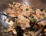 お鍋でなんでも合う！人参とネギ鶏のつみれ作り方2写真