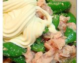 スナップえんどうの ♪シーチキマヨ♪和え作り方4写真
