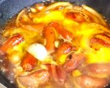 親子丼風で美味しい！ウィンナー丼作り方3写真