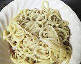鶏油で作る親子まぜソバ作り方2写真