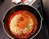 牛乳と野菜ジュースで作る辛ラーメン作り方6写真