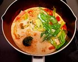 牛乳と野菜ジュースで作る辛ラーメン作り方9写真