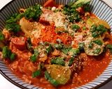 牛乳と野菜ジュースで作る辛ラーメン作り方12写真