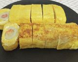 カニかまと竹輪で可愛い♪卵焼き作り方6写真