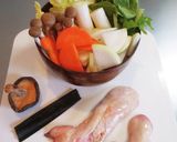 あん肝の具だくさん味噌汁作り方1写真