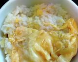 中華風かき玉丼作り方3写真