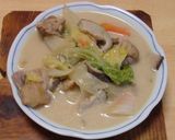 白菜と鶏肉の、シチュー風のうま煮作り方17写真
