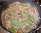 白菜と鶏肉の、シチュー風のうま煮作り方15写真