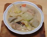 白菜と鶏肉の、シチュー風のうま煮作り方21写真