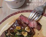 外カリ中ジュワ分厚いアメリカンステーキ作り方8写真