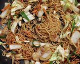 生姜とニンニク効いた野菜たっぷり焼きそば作り方13写真