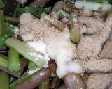 ピンクカブの茎､すり胡麻たっぷり炒め美味作り方3写真