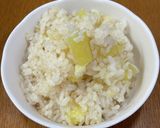 久世福万能だし利用⭐︎さつまいもご飯作り方5写真