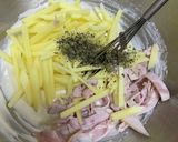 ハムとじゃが芋のかき揚げ作り方4写真