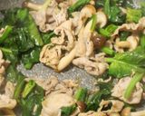 豚肉とほうれん草のふわふわ卵炒め作り方4写真