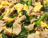豚肉とほうれん草のふわふわ卵炒め作り方5写真