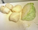 ✨豚バラキャベツのじゃがバタ旨味噌鍋✨作り方1写真