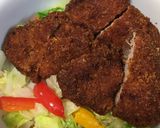 給食レシピdeお弁当③ソースかつ作り方1写真