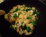 【ランチ】タコと菜の花の『春』炒飯作り方3写真