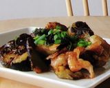 カリカリ豚&ナス辛旨丼★昼ご飯☆1人ご飯作り方1写真