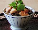 カリカリ豚&ナス辛旨丼★昼ご飯☆1人ご飯作り方2写真