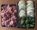 ＊鶏肉のトマト煮 クリスマス風＊作り方1写真