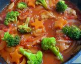 ＊鶏肉のトマト煮 クリスマス風＊作り方6写真