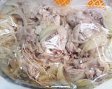 水菜と豚しゃぶ肉のキムチ和え作り方3写真