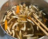 大葉香るやわらか鶏団子スープ作り方3写真