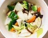 肉無豆腐簡単きな粉オイスター味野菜炒め作り方14写真