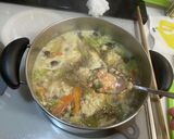 大葉香るやわらか鶏団子スープ作り方7写真