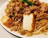 簡単!肉汁じゅわ~厚揚げひき肉丼作り方9写真