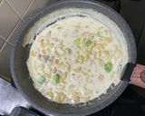 海老アサリ里芋きのこマカロニグラタン作り方6写真