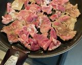 豚こまと玉ねぎの甘辛炒め作り方1写真