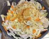 豚トロとエリンギの醤油焼きうどん作り方4写真