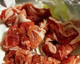 玉ねぎで量増し！豚こまポークチャップ作り方1写真