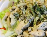 市販サラダ活用●鶏肉と茸のチーズソテー作り方4写真