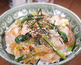 豚肉と小松菜の和風あんかけ春雨作り方6写真