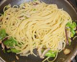 エゴマの葉香る絶品ピリ辛明太子パスタ作り方7写真