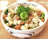 かまぼこと大根としらすの納豆ごはん♡作り方3写真