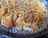 スパゲティ・柿のクリームソース作り方7写真