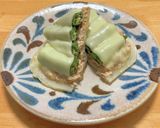 オクラとツナマヨとチーズのクレープ乗せ作り方6写真