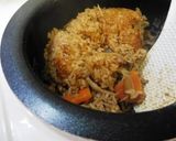 きのことごぼうの味噌おこわ作り方9写真