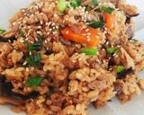 きのことごぼうの味噌おこわ作り方10写真