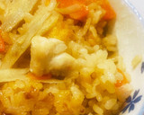 全部大さじ３！鶏ごぼうの炊き込みご飯作り方5写真