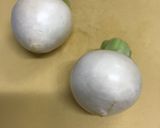 食日記/カブとらっきょうの酢漬け/簡単作り方1写真