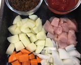 給食の「カレーライス」♡フレーク使用作り方1写真